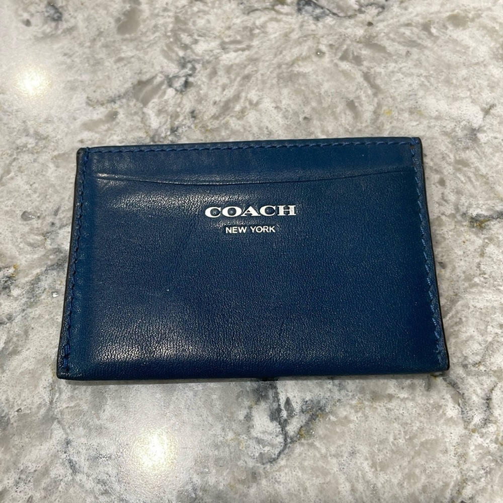 Coach genuine leather card holder